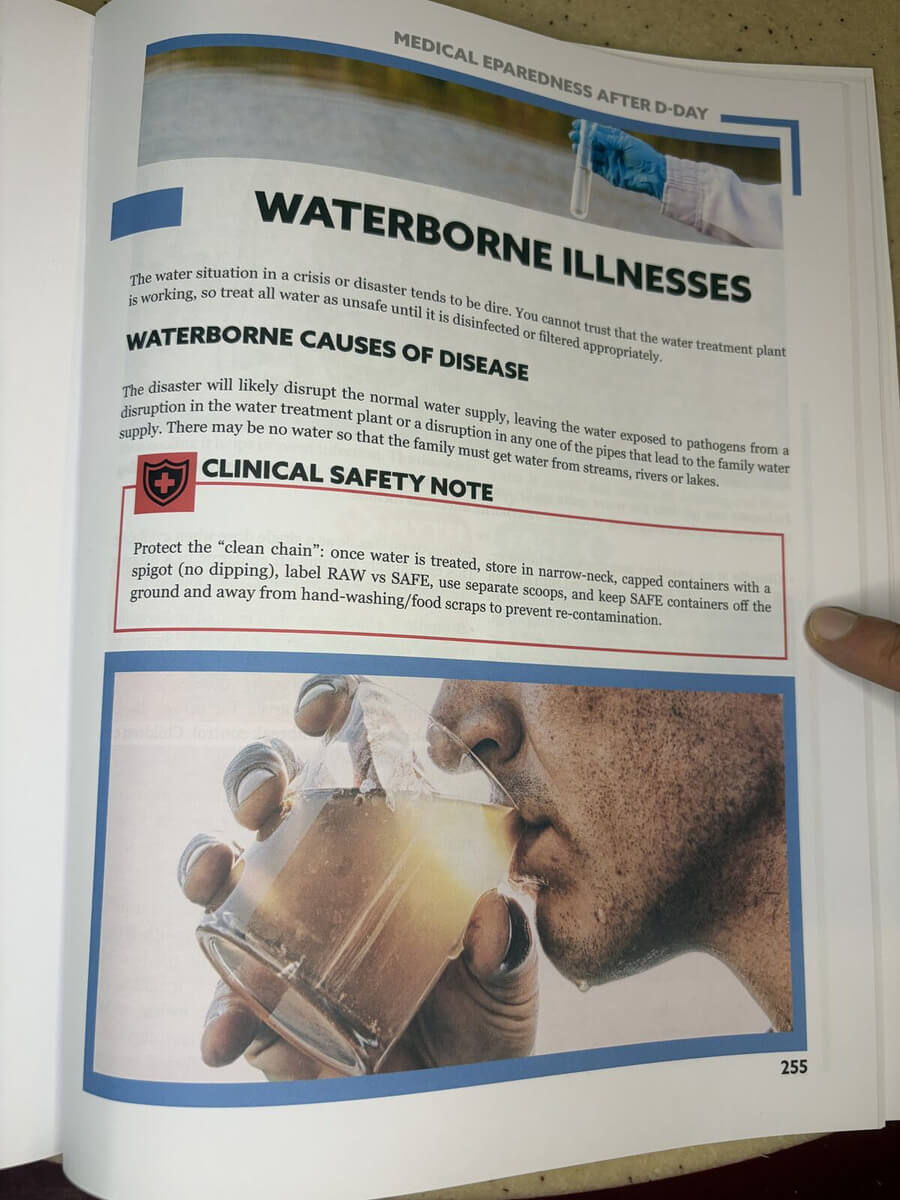 Survival MD page on waterborne illnesses during a crisis