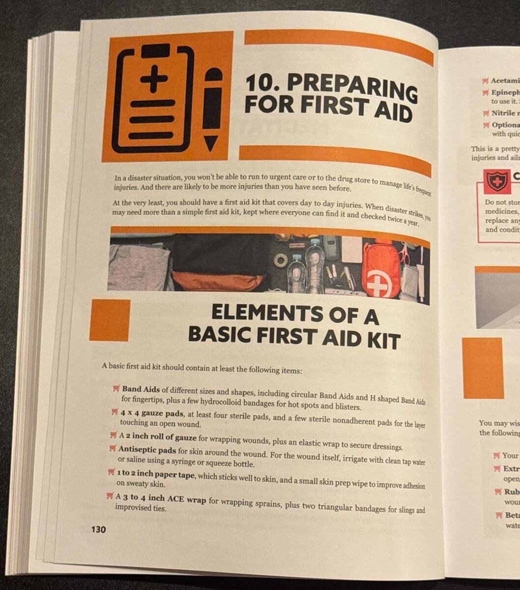 Survival MD Chapter 10 opening page: Preparing for First Aid