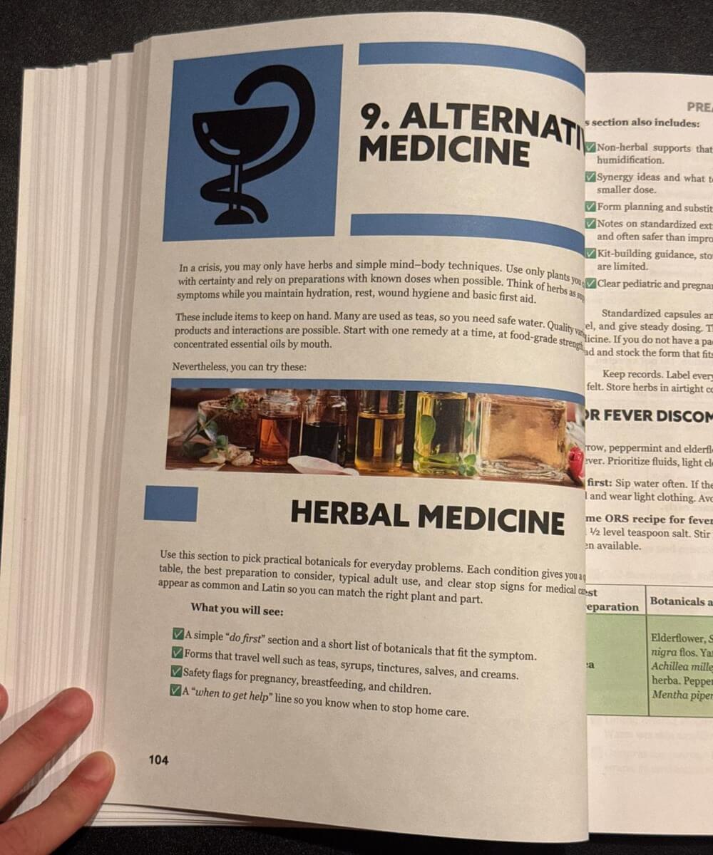 Survival MD Chapter 9 opening page: Alternative Medicine