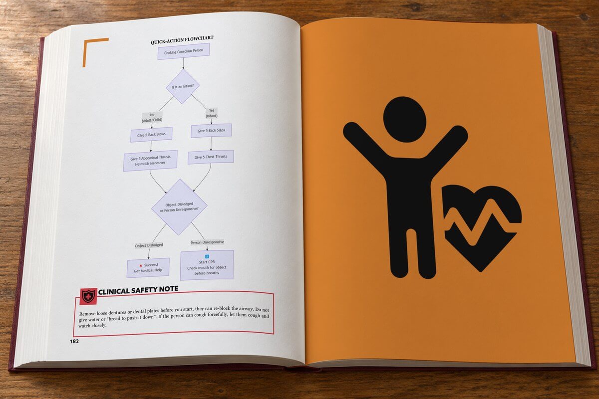 Survival MD Quick-Action Flowchart for choking