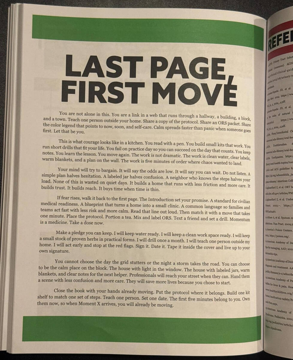 Survival MD final page: Last Page, First Move