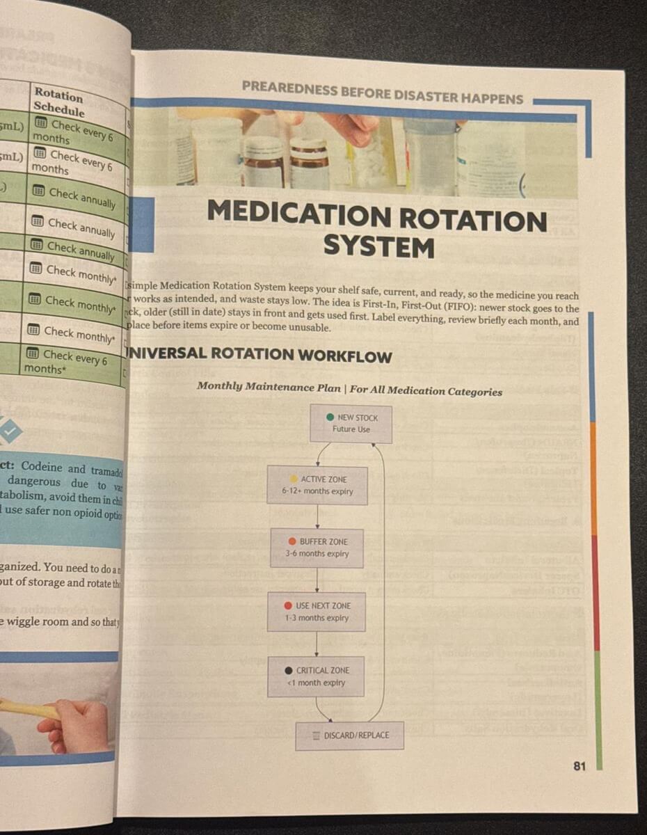 Survival MD Medication Rotation System and Universal Rotation Workflow