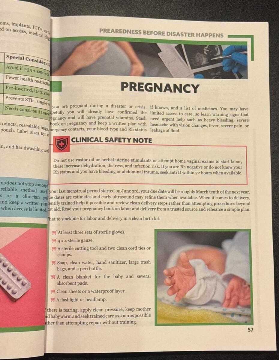 Survival MD Pregnancy section in Chapter 4